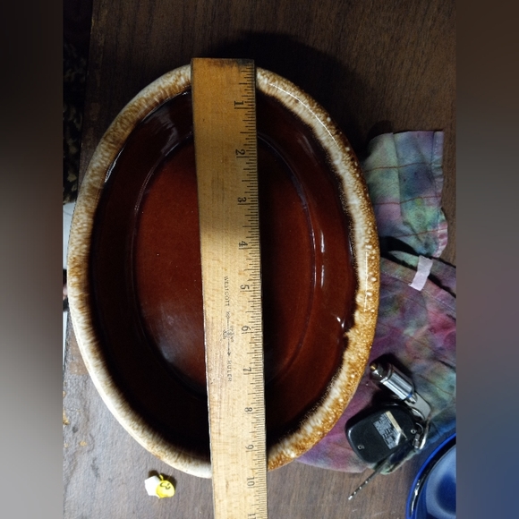 USA Hull brown ovenproof serving dish Oval - Picture 3 of 11